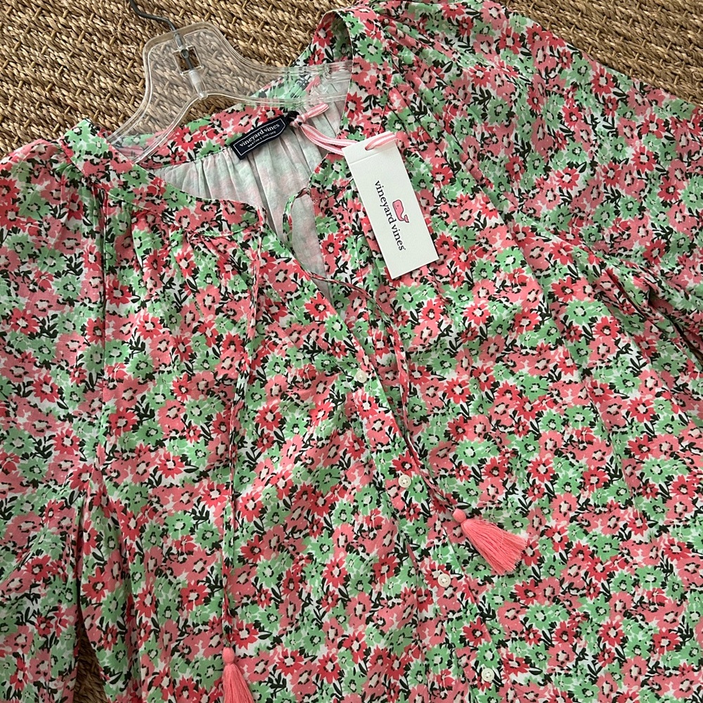 Vineyard Vines Lined Floral Dress